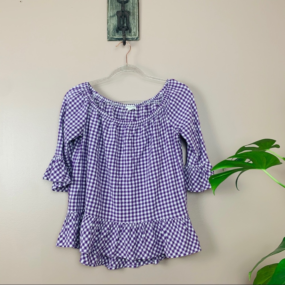 Beachlunchlounge Gingham Top - image 1